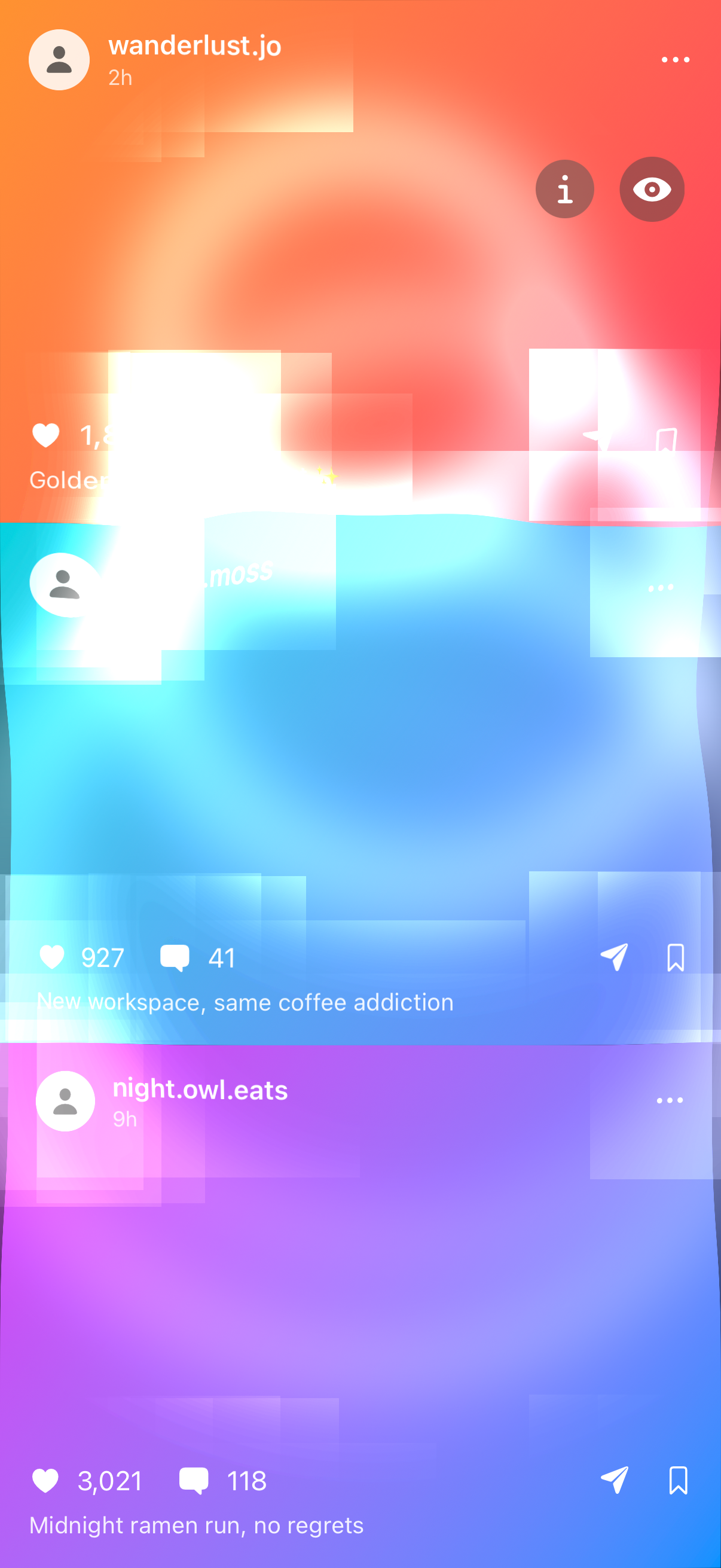Swipe Tune's Collage screen, showing a 2 by 2 grid of the user's own photos